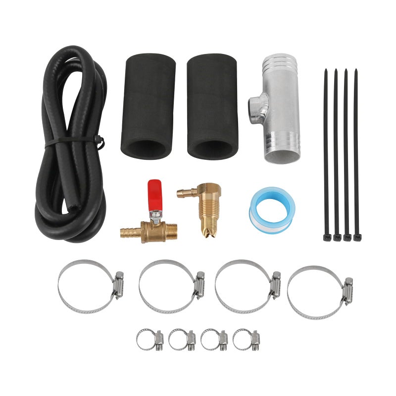 RALZAOTO Auxiliary Fuel Tank Install Kit Diesel Installation Kit Compatible With 1999-2024 Ford 1999-2012 Dodge 2011-2022 Chevy/GMC, Gravity Fueled Auxiliary Fuel Tank With 1 1/2" Fill Line Replace# 11025 - Image 1