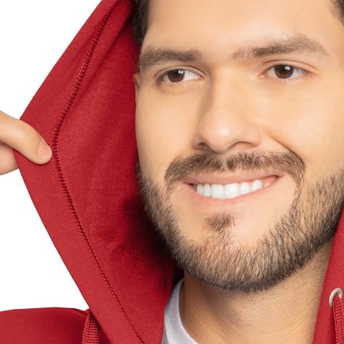 Fruit of the Loom Eversoft Fleece Hoodies, Pullover, Moisture Wicking & Breathable, Sizes S-4x, Red Full Zip, Medium - Image 5