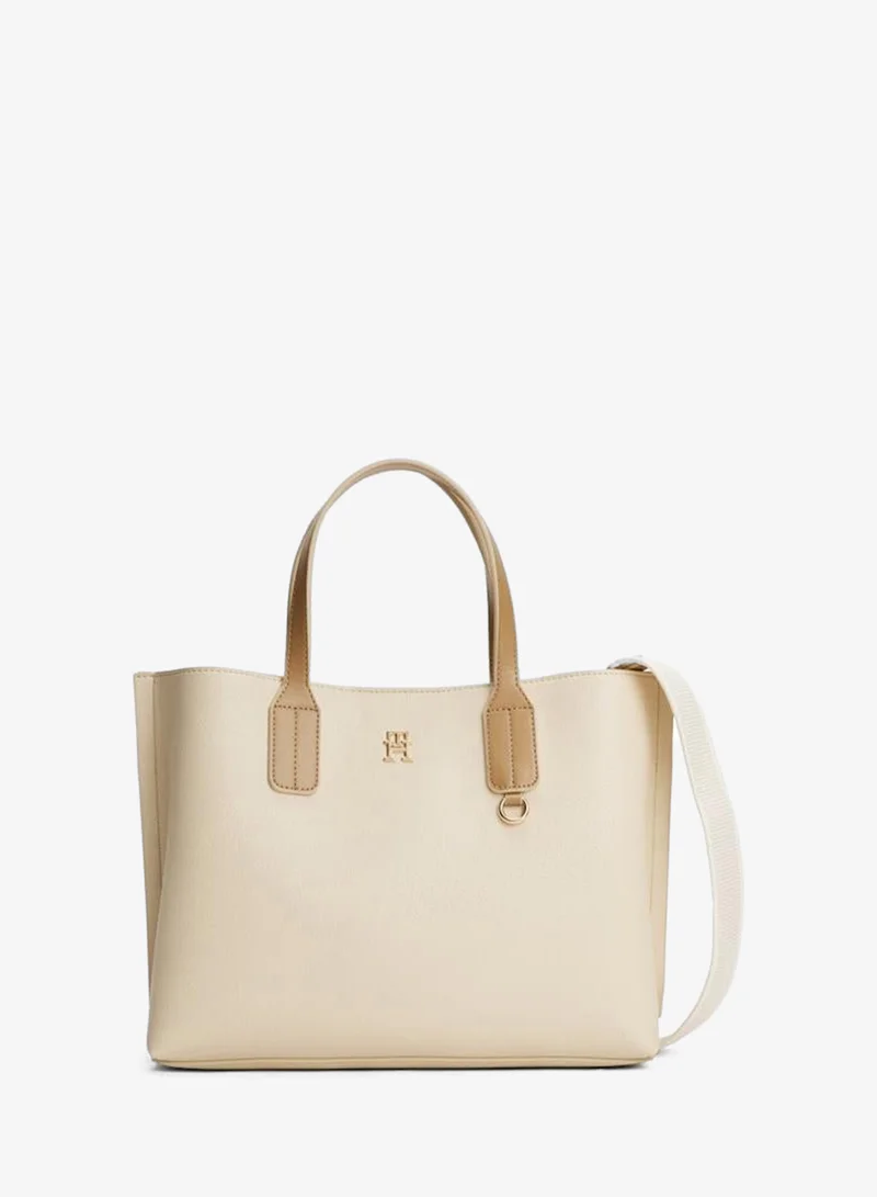 TOMMY HILFIGER Logo Detailed Zip through Distinct Mini Tote