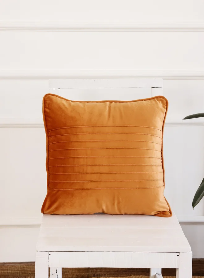 sanskrutihomes sanskrutihomes Striped Velvet Cushion Cover - 45x45cm