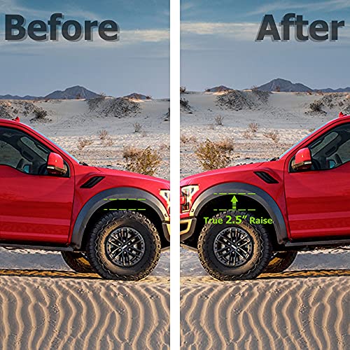 PROEZE 2.5" Front Leveling Lift Kits for 2004-2025 F150, 2.5 inch Forged Front Strut Spacers Leveling Kits Compatible with 2004-2025 F150 2WD 4WD - Image 3