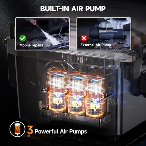 Ancel ANCEL L8000 Automotive Smoke Machine | Dual Mode Diagnostic Leak Tester for EVAP & Turbo Systems | Built-in Air Pump & Color LCD | Adjustable Pressure & Run Time | Compatible with Multiple Vehicles - Image 3