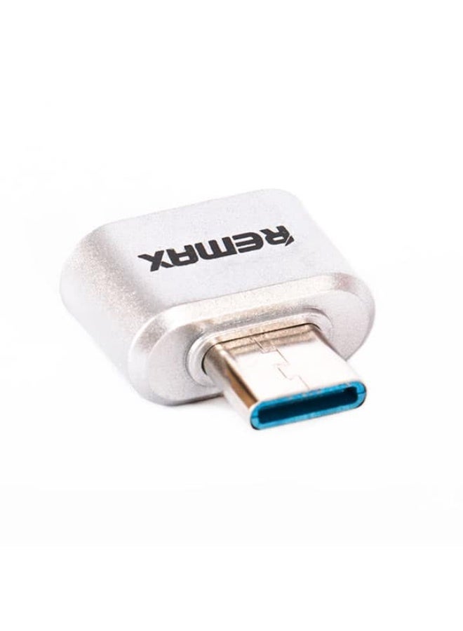 ريماكس كابل USB نوع سي او تو جي من ريماكس - فضي - Image 3