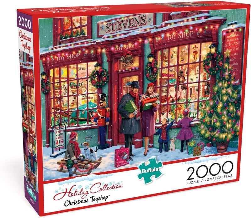 Buffalo Games Steve Read Christmas Toyshop 2000 Piece Jigsaw Puzzle for Adults Challenging Puzzle Perfect for Game Nights Finished Size is 3850 x 2650
