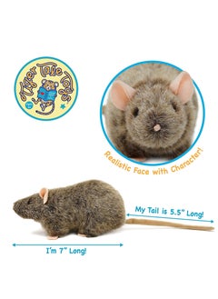 VIAHART Viahart Reuben The Rat Soft Plush Toy for Kids | Huggable Stuffed Animals| Fluffy Toys for Baby, Children, Toddler | Polyester Fabric | Polypropylene Filling | Recommended Age 3+  - Image 2