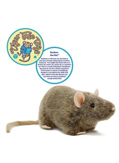 VIAHART Viahart Reuben The Rat Soft Plush Toy for Kids | Huggable Stuffed Animals| Fluffy Toys for Baby, Children, Toddler | Polyester Fabric | Polypropylene Filling | Recommended Age 3+  - Image 4