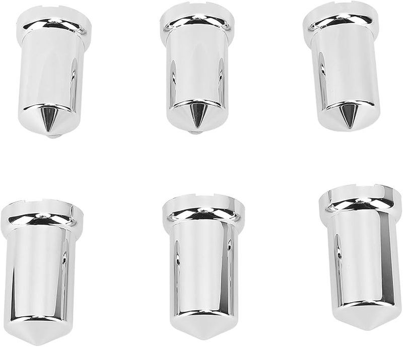 20pcs ABS Chrome Plastic Lug Nut Covers 33mm Flanged Anti Rust Caps for Trucks Trailers Vehicles - Image 1