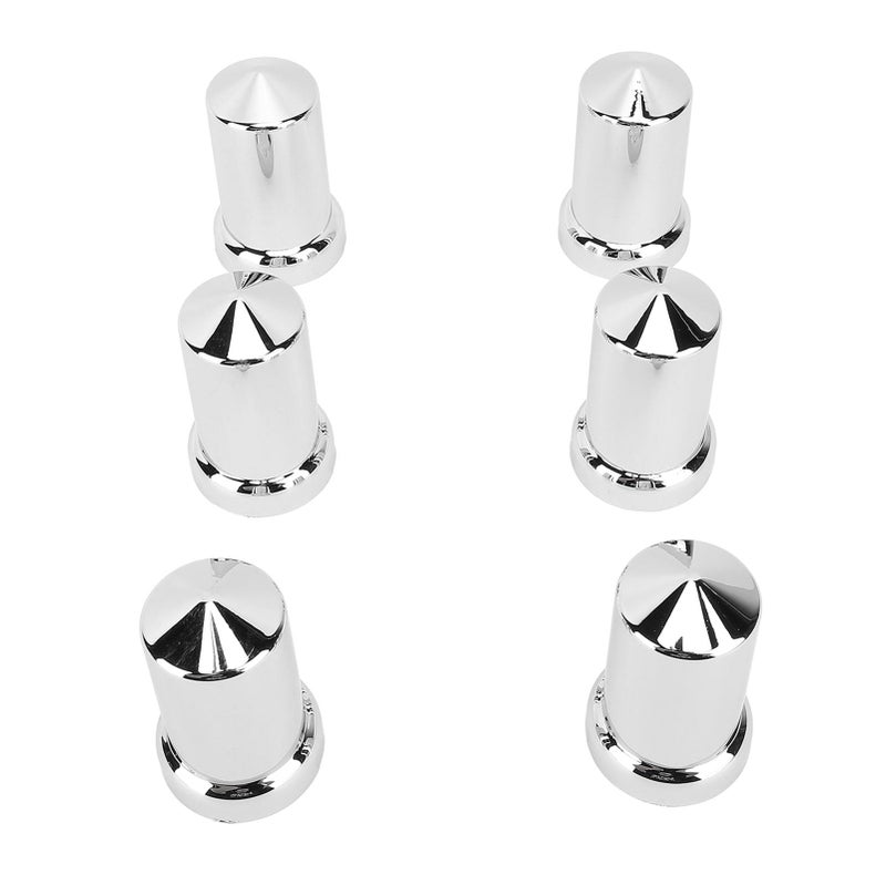 20pcs ABS Chrome Plastic Lug Nut Covers 33mm Flanged Anti Rust Caps for Trucks Trailers Vehicles - Image 4