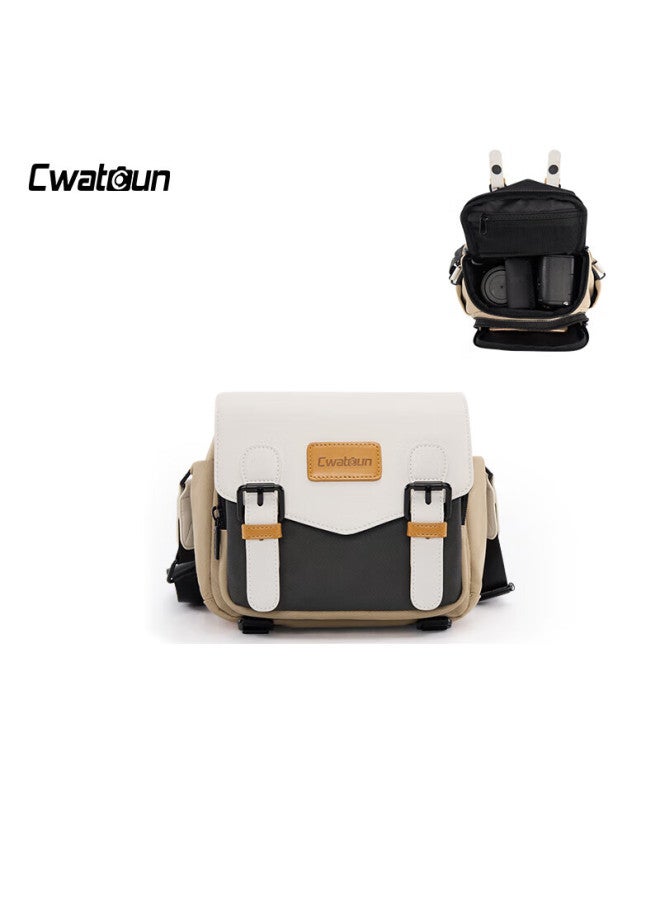 Cwatcun Shoulder Camera Bag Style Portable Casual Mirrorless Dslr Camera Bag, Professional Crossbody Bag Suitable For Fuji, Canon, Sony, Nikon Camera Bags - Image 1