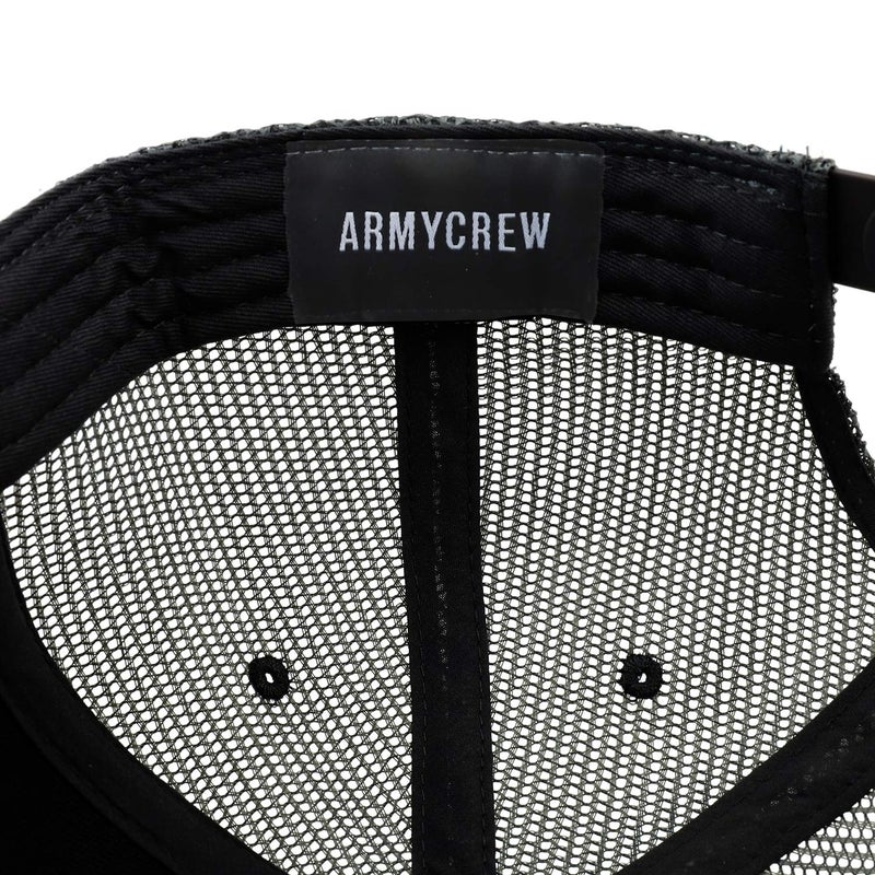 Armycrew Oversize XXL Blank Flatbill Mesh Snapback Cap - Black - 2XL - Image 3