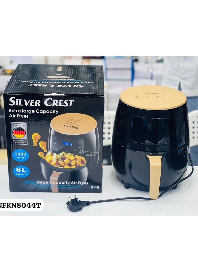 SILVER CREST Silver Crest 6L, Multifunctional Air Fryer Smart Touch Screen Control Digital Electric Deep Oven  - Image 5