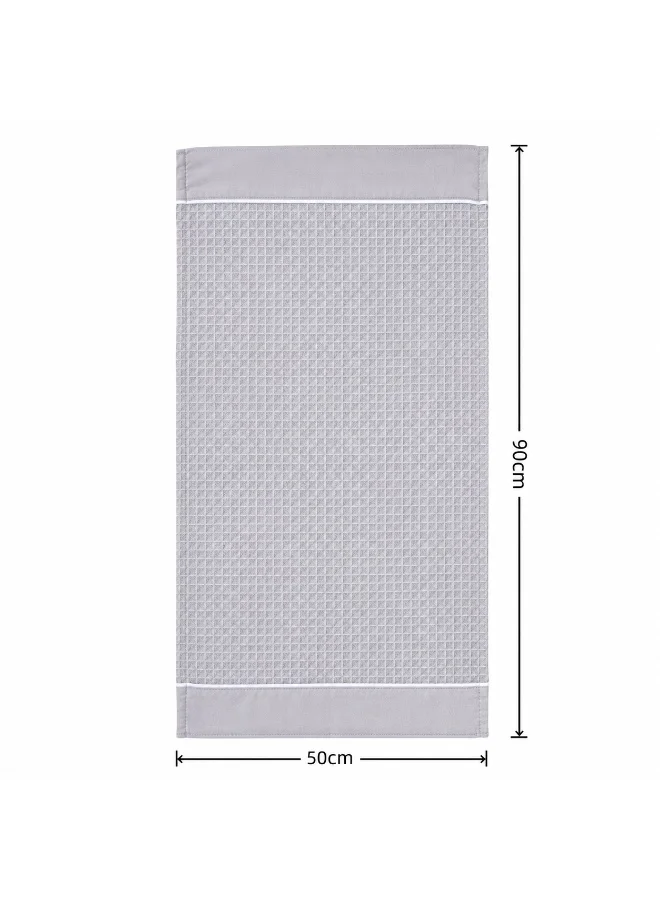 Donetella Hand Towels (Pack of 4, 50x90 cm) – Microfiber 310 GSM Waffle Weave Ultra Soft & Highly Absorbent Quick Dry , Lightweight Solid Hand Towel for Bathroom, Gym, Spa & Travel.