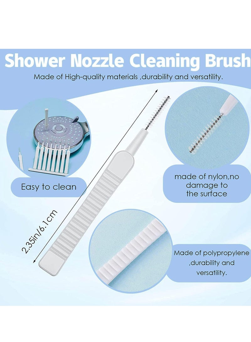 Shower head cleaning brush, 10 pieces shower head clogging small brush, multifunctional shower nozzles nylon anti-clogging cleaning brush for cleaning small shower hole nozzle opening - Image 2