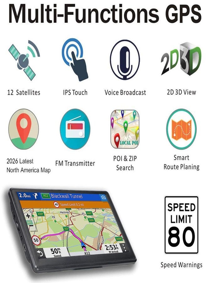 OHREX N700 GPS Navigator for Car 7 inch,Truck GPS Commercial Drivers 2025,Trucker GPS for semi Truck,Custom Routing with Free Lifetime Maps Updates and Driver Alerts - Image 5