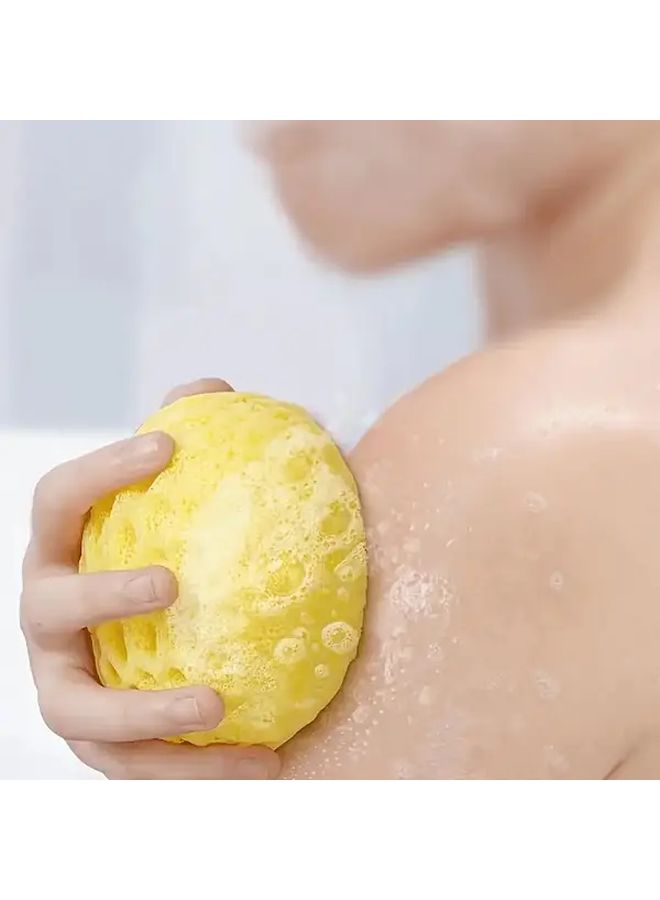 إسفنجة استحمام يابانية خضراء على شكل قرص عسل فائقة النعومة للجنسين - Image 4