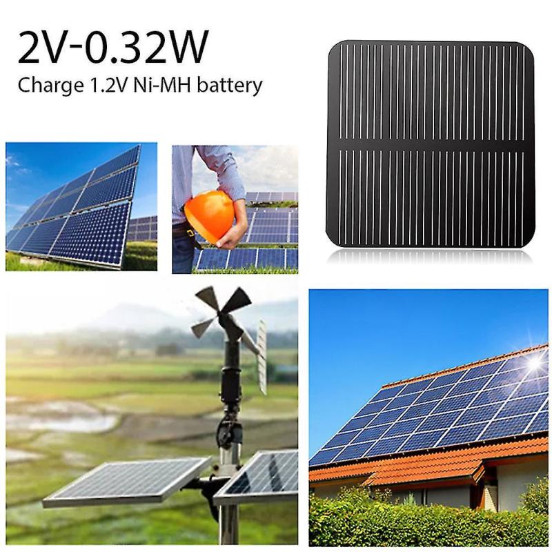 Solar Panel: 50x50mm Compact Size - 17% High Efficiency Conversion Rate Photovoltaic Cell for Solar Lawn Lamps & 1.2V NiMH Battery Use - Image 4