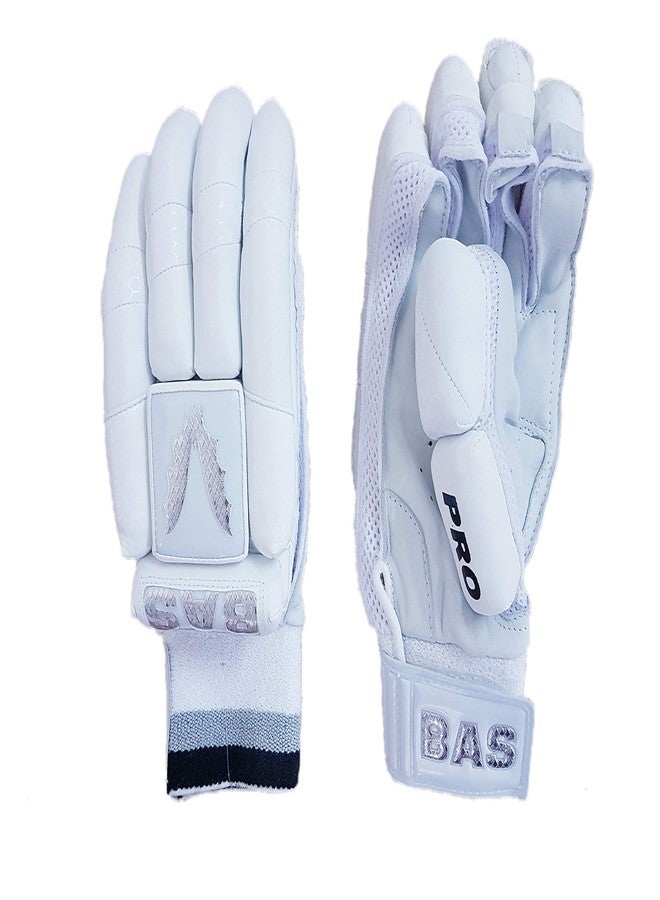 BAS Vampire Pro Limited Edition Cricket Batting Gloves Men , Material: Leather (White) - Image 3