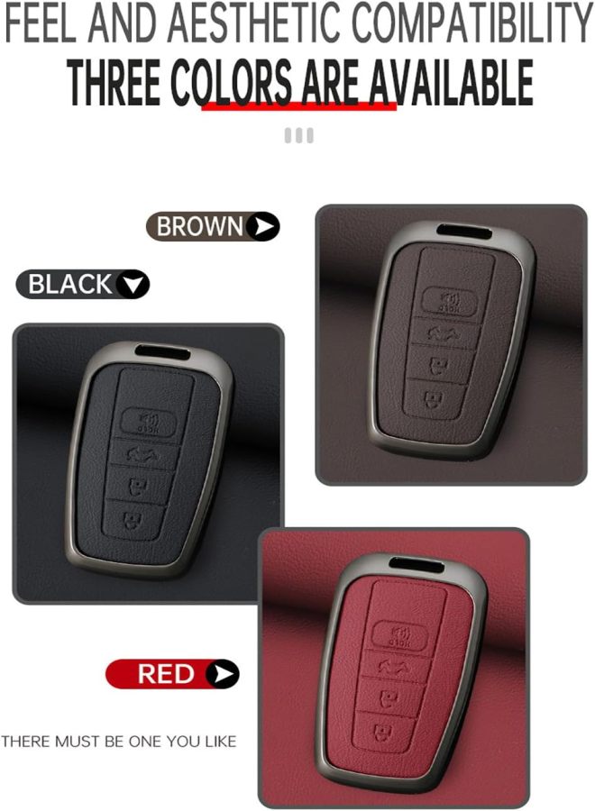 Ysbxitu - Funda para llave inteligente de 4 botones para Toyota Camry RAV4 Highlander Avalon C-HR Prius Corolla GT86 4Runner Prado - Image 5