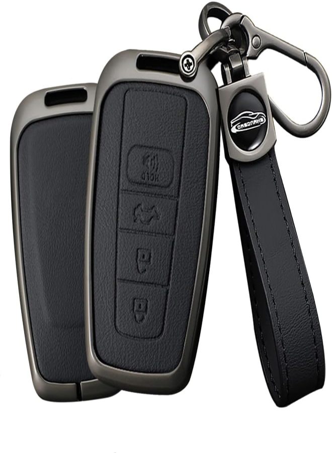Ysbxitu - Funda para llave inteligente de 4 botones para Toyota Camry RAV4 Highlander Avalon C-HR Prius Corolla GT86 4Runner Prado - Image 2