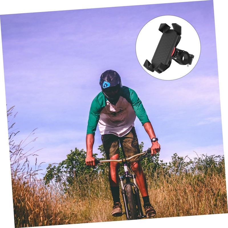 Universal Motorcycle Phone Mount Rotatable Handlebar Holder Easy Install Anti Slip - Image 5