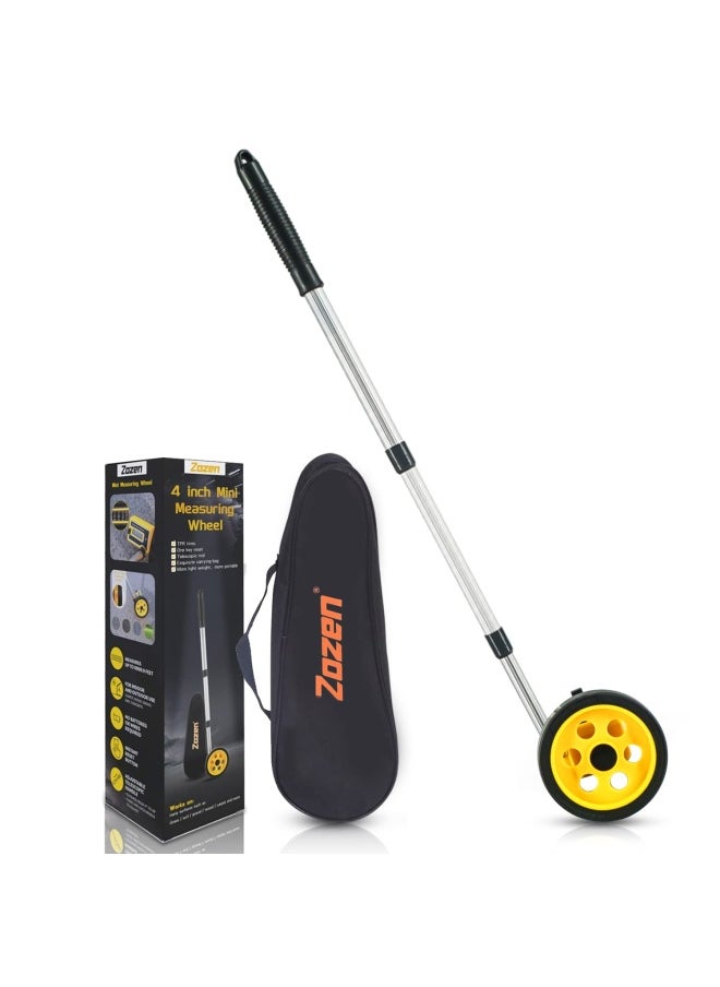ZOZEN Measuring Wheel 4-Inch Measure Wheel - Scalable Length Measuring Wheel In Feet And Inches  Up To 10 000Ft Walking Measuring Wheel With Carrying Bag.  - Image 1