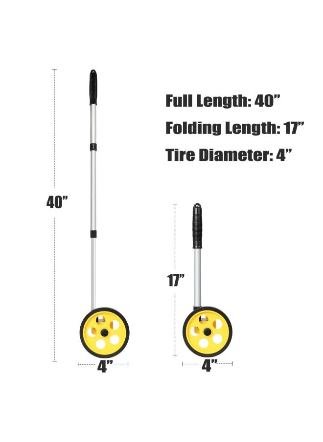 ZOZEN Measuring Wheel 4-Inch Measure Wheel - Scalable Length Measuring Wheel In Feet And Inches  Up To 10 000Ft Walking Measuring Wheel With Carrying Bag.  - Image 3