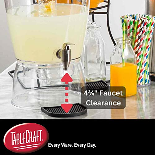 TableCraft BAD1500 1.5 Gal BPA-Free Beverage Dispenser, Clear SAN Plastic, Compact with Infuser Core, Hand-Wash Only, Ideal for Parties and Events - Image 5
