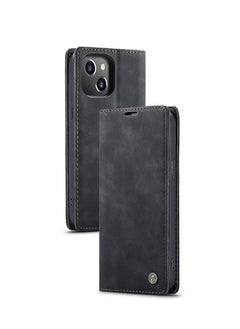 CaseMe iPhone 15 Plus Leather Case Wallet Flip Cover Card Slots Magnetic Closure Stand Phone Holder Function Fold Shockproof Protective Full Protection Anti-drop Anti-scratch Accessory For iPhone 15 Plus  - Image 5