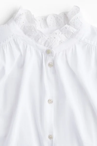 H&M Broderie anglaise-detail blouse