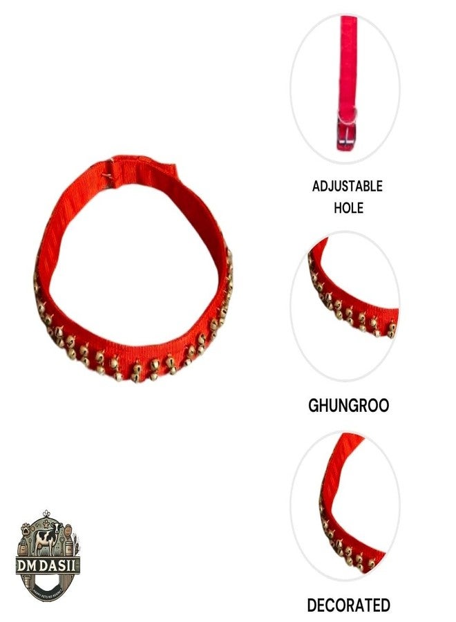 DM DASII MAT طوق DM DASII Gungaroo للأبقار/الجاموس | متين ومريح | أجراس نحاسية لصوت هادئ | حزام رقبة قوي وقابل للتعديل للماشية - Image 4