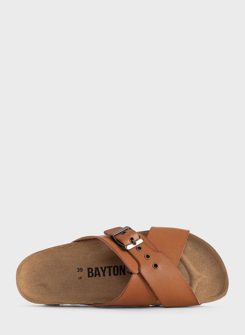 BAYTON Sarria X Strap Wedge Sandals  - Image 5