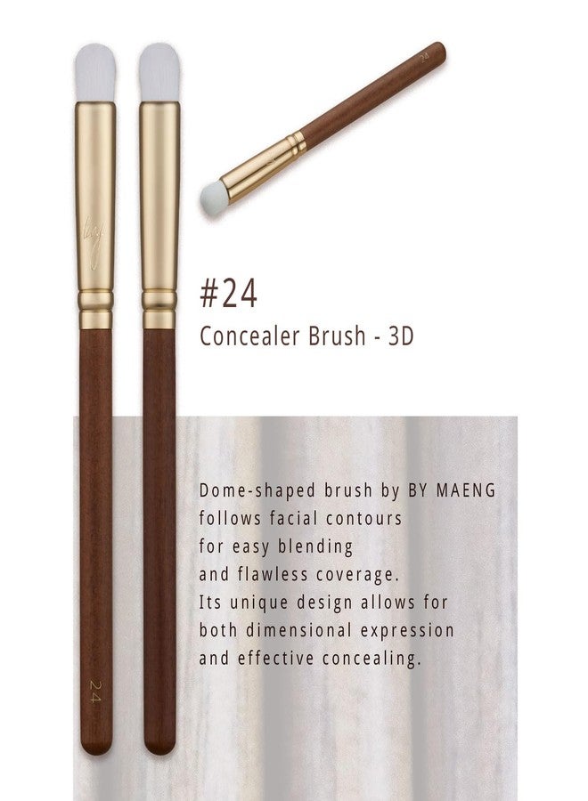 SOO ADOR BY MAENG #24 Concealer Brush (3D) - Round Dome Brush for Dimensional Blending and Blemish Coverage - Image 3