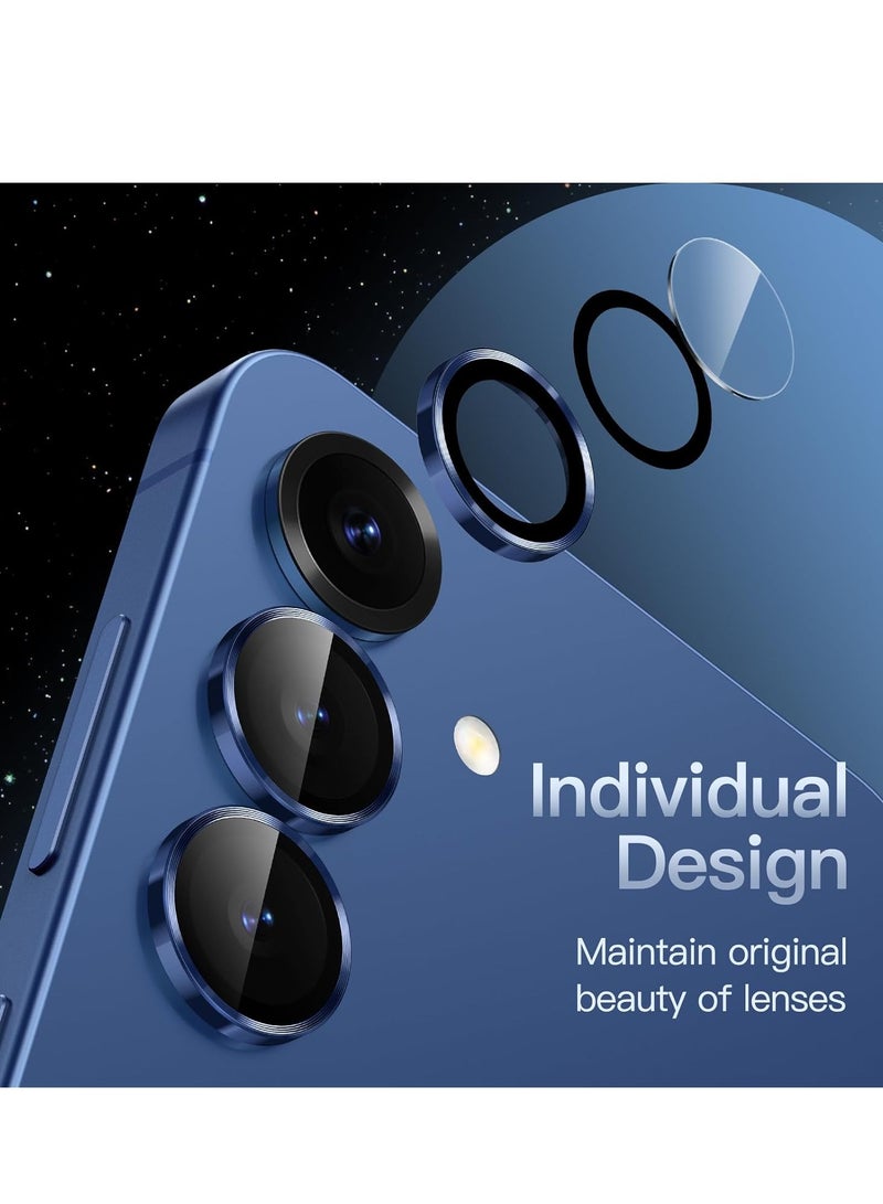 BORTONY Samsung Galaxy S25 Plus 5G Camera Lens Protector 9H Tempered Glass Metal Individual Ring Cover Easy Installation For Samsung Galaxy S25 Plus - Image 4