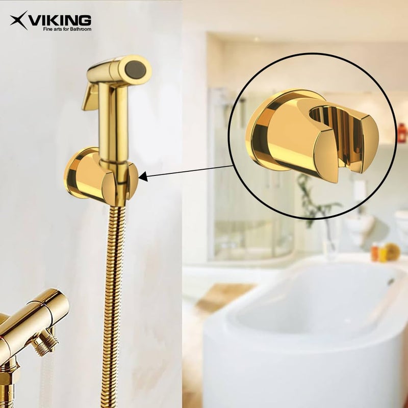 Viking خطاف فايكنغ ABS بطلاء ذهبي براق لخرطوم الدش اليدوي وصنبور الصحة - Image 3