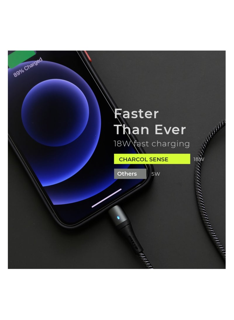 Charby Charcol Sense Auto Disconnect Cable Lightning 1m - Image 3