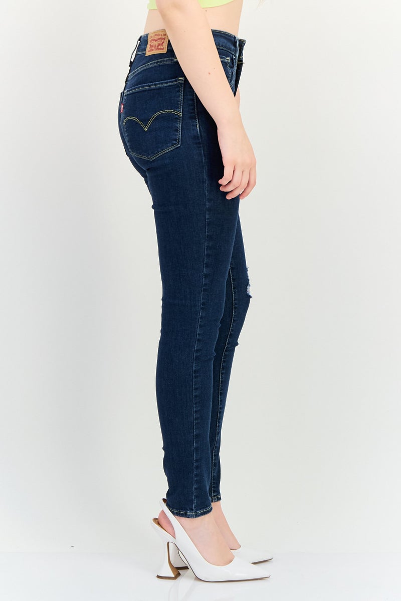 Levi's جينز ضيق للنساء قابل للتمدد، لون كحلي - Image 2