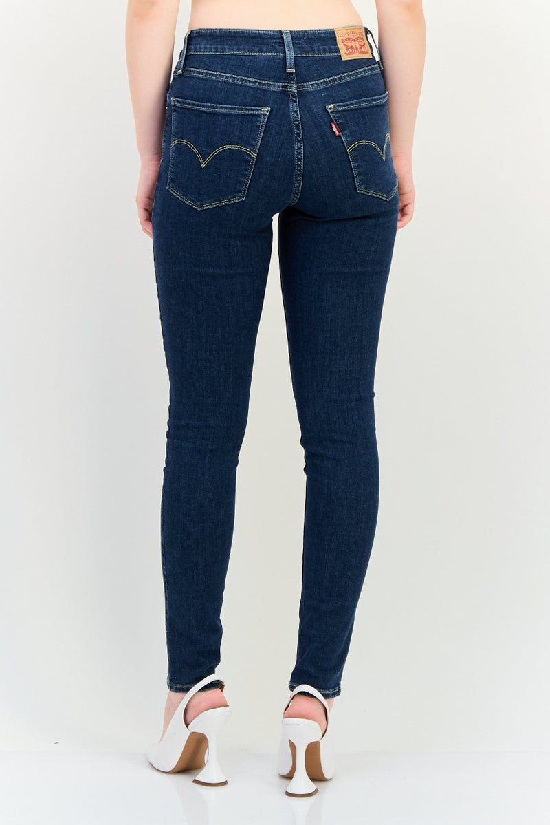 Levi's جينز ضيق للنساء قابل للتمدد، لون كحلي - Image 3