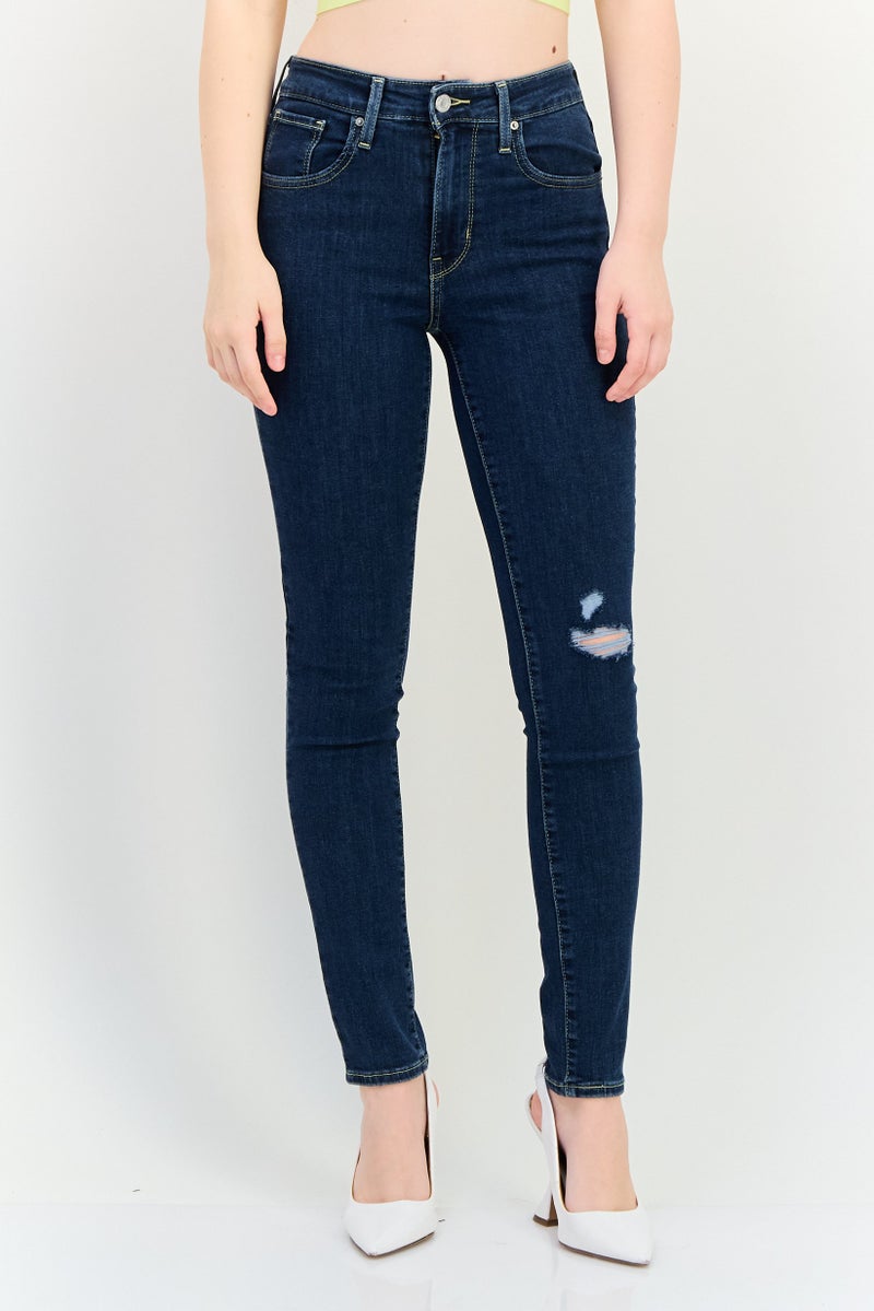 Levi's جينز ضيق للنساء قابل للتمدد، لون كحلي - Image 1