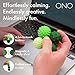 ONO Signets Silicone Magnetic Balls with Textured Dimples Bumps and Waves Fun to Play with Fidget Toy for Adults Help Relieve Stress Anxiety Tension Emerald Set of 8 - Image 4