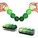ONO Signets Silicone Magnetic Balls with Textured Dimples Bumps and Waves Fun to Play with Fidget Toy for Adults Help Relieve Stress Anxiety Tension Emerald Set of 8 - Image 2