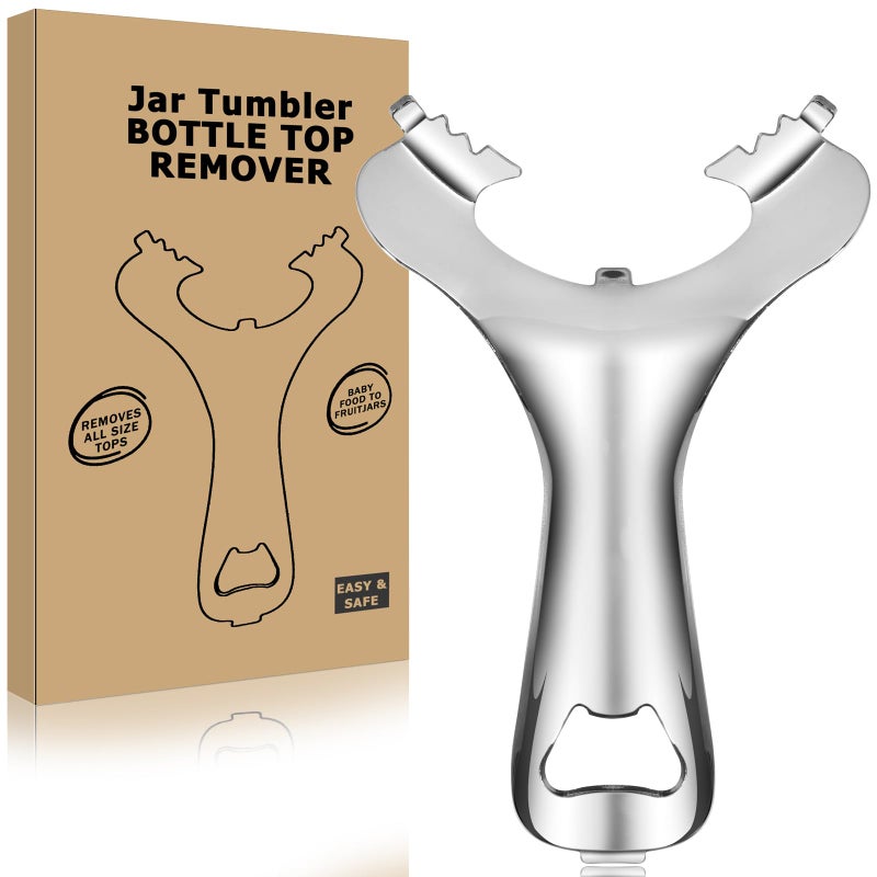 Bxgnip Mason Jar Opener No Lid Dents or Damage Multifunctional Jar Opener Easy Twist Manual Handheld Top Remover Bottle Opener Made For Lifetime - Image 1