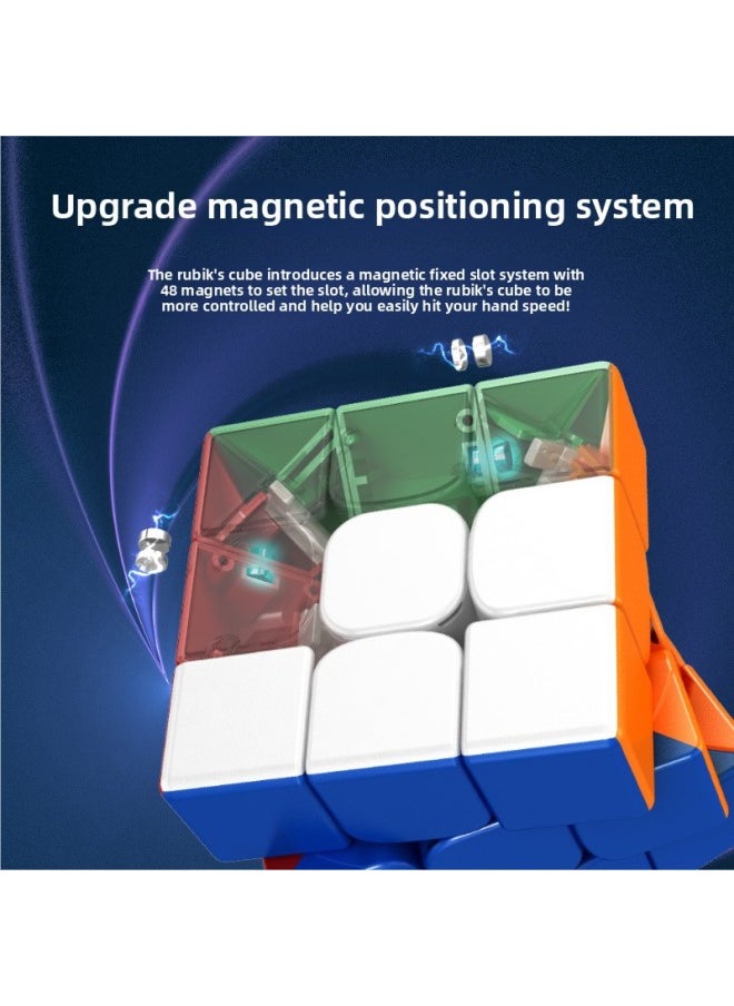 Moyu RS3M2020 Third-order Rubik's Cube Magnetic Magnetic Suspension Rubik's Cube Children's Educational Toys Stall-Color:RS4M Fourth-order Magnetic Cube