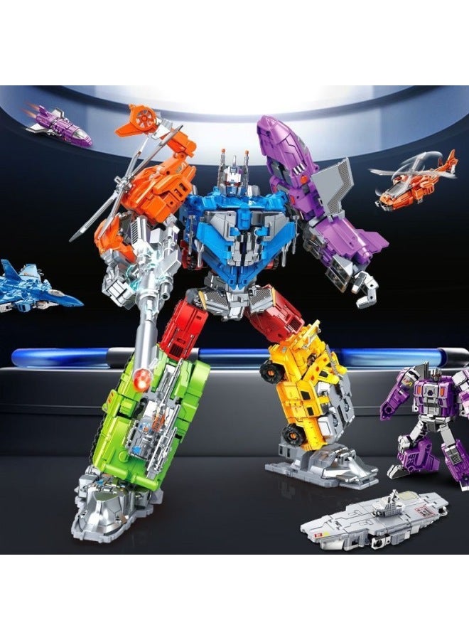 Alloy Version Of Deformed Toy Model Sea, Land And Air Mecha Suit Gift Box Kidsren's Educational Boy Gift-Color:Sea, Land And Air Transformation Team-missile Chariot [single Style] - Image 3
