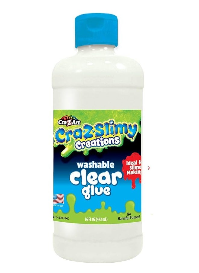 Cra-Z-Art - Cra-Z-Art CRA-Z-Slimy 16 oz Washable Clear Glue Multi - Image 1