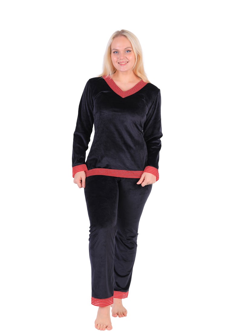 Dadoush Women's winter pajamas full of warmth and elegance  - Image 1