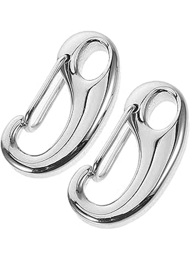 Stainless Steel Lobster Clasp Buckle Extension Chain Clip D Ring For DIY Flagpole Rope - Image 1