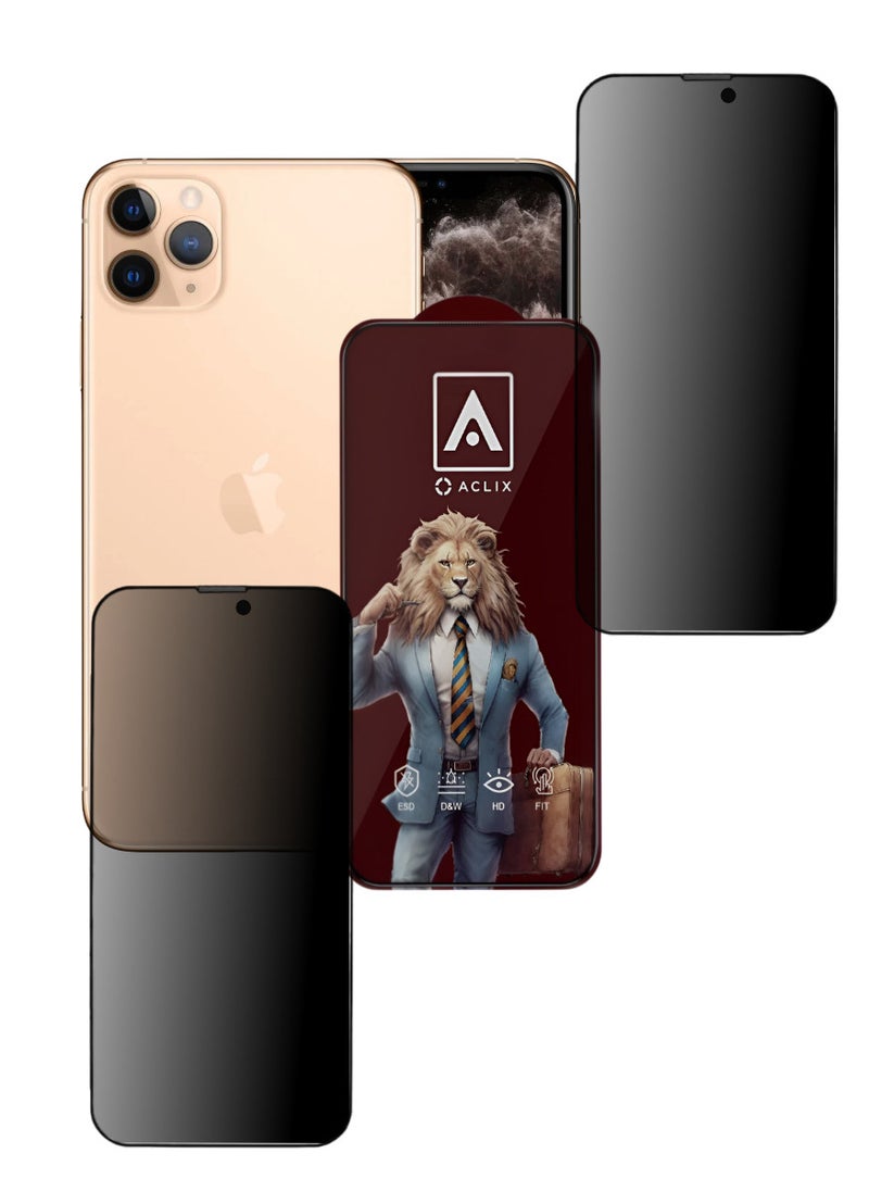 أكاليكس قطعتين، واقي شاشة عالي الجودة لهاتف آيفون 11 برو - Image 1