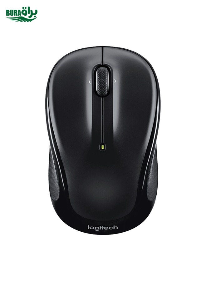 BURAQ Logitech M325S 1000DPI 2.4GHz Ergonomic Wireless Mouse (Black) - Image 1