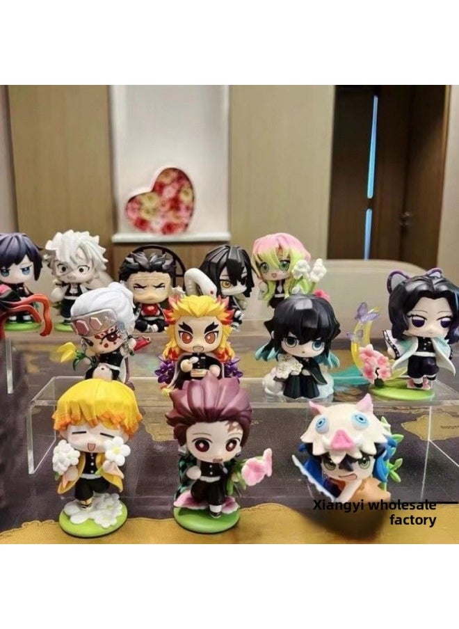null - POPMART Bubble Mart Ghost Extermination Blade Birth Flower Series Blind Box Hand-made Trendy Toys Small Gift Ornaments-Color:Your Bean Figure [boxed]-Specifications:Prevent The Box From Being Damaged/the Box Will Be Separated From The Figure - Image 1