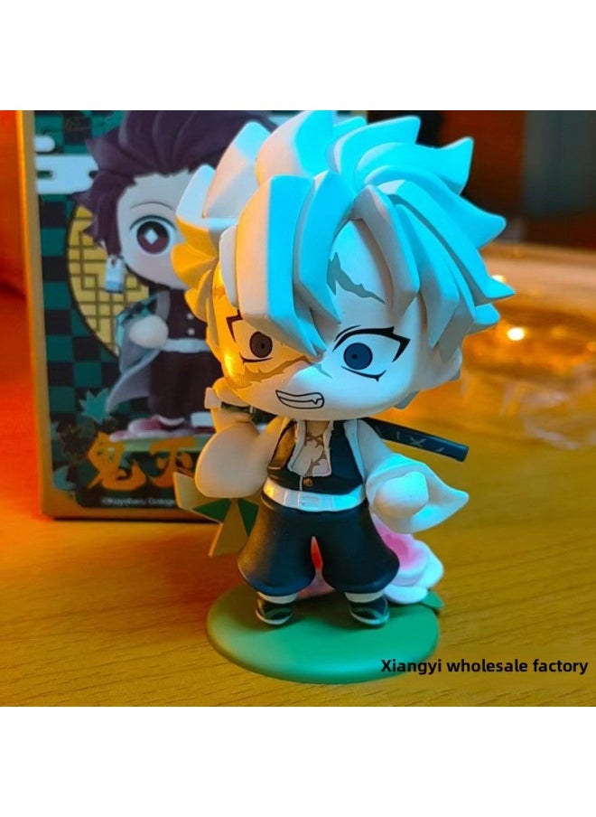null - POPMART Bubble Mart Ghost Extermination Blade Birth Flower Series Blind Box Hand-made Trendy Toys Small Gift Ornaments-Color:Your Bean Figure [boxed]-Specifications:Prevent The Box From Being Damaged/the Box Will Be Separated From The Figure - Image 1